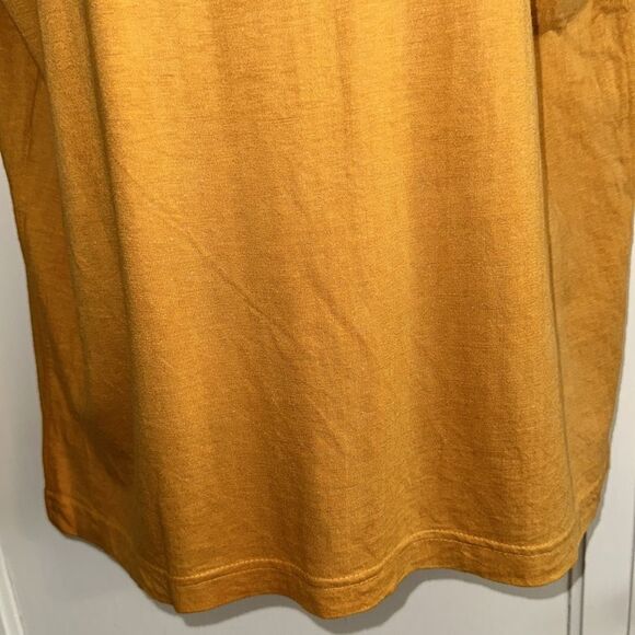 Vintage 80s/90s French Navy Gold/Orange Embroidered Neck & Sleeves Top - Picture 3 of 10